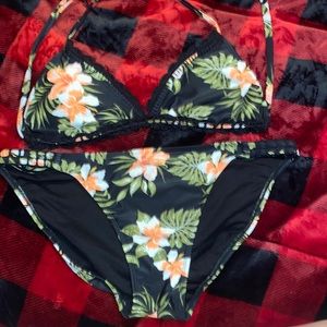 Hawaiian Floral Bikini Set